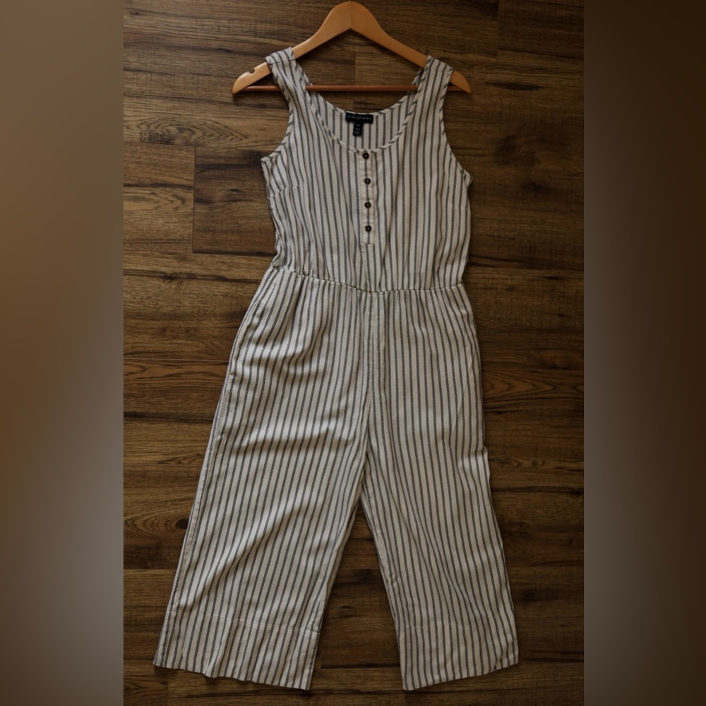 Minimal Cotton Blend Jumpsuit